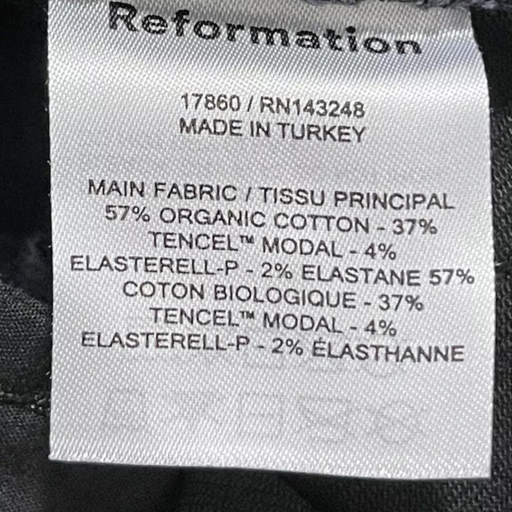REFORMATION Black Denim JEANS Size: 27 - Picture 5 of 5